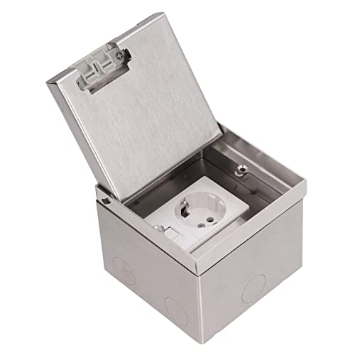 Versteckte Unterputz-Steckdose, Unterputz-Anschlussdose, AC250V Unterputz-Unterputz-Steckdose, Bodensteckdose, Versteckter Platzsparer für Zuhause von Wakects