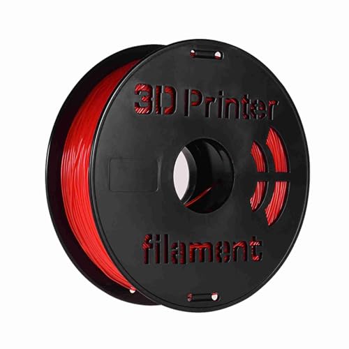 Wakects 1,75 Mm Flexibler TPU-Filament, 1 Kg Spool für 3D-Drucker mit Dimensionaler Genauigkeit +/- 0,02 Mm 195 ° C-245 ° C Drucktemperaturbereich (Rot) von Wakects