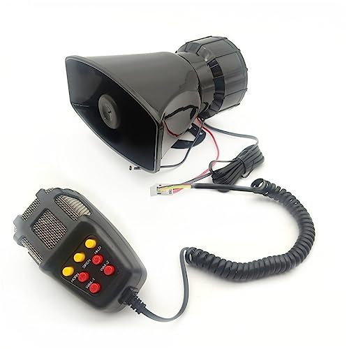 Wakects 100W Auto Laut Sirenen Alarm Horn 7 Töne wasserdichte ABS Handheld Megaphon für Autos RVS Boote Trucks Einfache Installation von Wakects