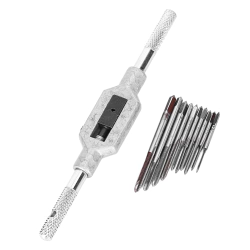 Wakects 10pcs Micro-Hahnstaber-Set Mini Schraubhahn Set M1 Bis M3.5 Hochgeschwindigkeits-Stahl-Kee-resistent Wärmebeständig für Uhren Uhren Maschinenzubehör mit Tipphalter (11-teiliges Wakects 10pcs Micro-Hahnstaber-Set Mini Schraubhahn Set M1 Bis M3.5 Hochgeschwindigkeits-Stahl-Kee-resistent Wärmebeständig für Uhren Uhren Maschinenzubehör mit Tipphalter (11-teiliges von Wakects