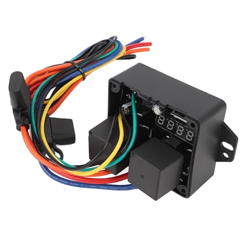 Wakects 12 V Einstellbarer Temperaturbereich Elektrisches Lüfterschalter Kit, Digital LED-Temperatur-Controller-Modul XH-W3001 Thermostatschalter Sonde Programmierbares Heizkühlung Thermostat 12 V von Wakects