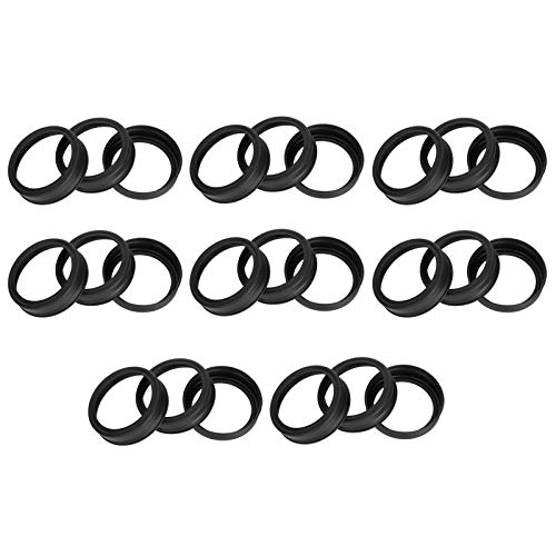 Wakects 24 -pcs Schwarze Edelstahl -Mason Glasdeckelkappen, Spülmaschinen Safe Lecksfest von Wakects
