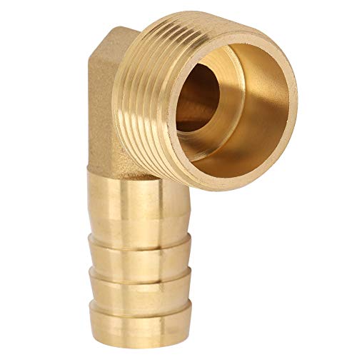 Wakects 3/4 "männliche Gewinde Messingschlauch Barb, Ellbogenfleckenstachelbogen -Kupplungsstecker 90 ° Schlauchanpassungs -Messing Ellbogenanpassungsstachel Schleuderanschluss für (16mm) von Wakects