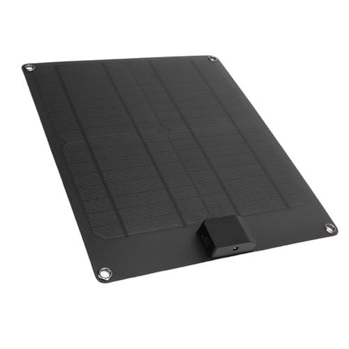 Wakects 30W Solar Battery Rinnle Ladekit, Hocheffiziente Tragbare Solarpanel mit Controller für Handy -Auto -Boots RV, IP67 Water Proof, Geeignet für Solarladebereich Geeignet von Wakects