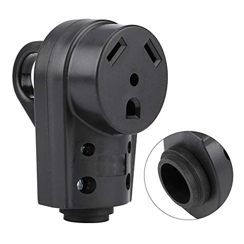 Wakects 30a Weiblicher Stecker -Adapter -RV Steckdose Ersatz durch Hochgradige Nylongehäuse Easy Grip Griff Anti Wea resistent für Sichere Elektrische RV Anschlüsse von Wakects