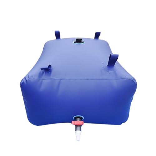 Wakects 50L 110L 200L 400L Faltbarer Wasserspeicher Faltbare Wasserblase Faltbarer Wassertank aus PVC beständig schimmelresistent kältebeständig mit erhöhter Dicke für Camping Garten (200l) von Wakects