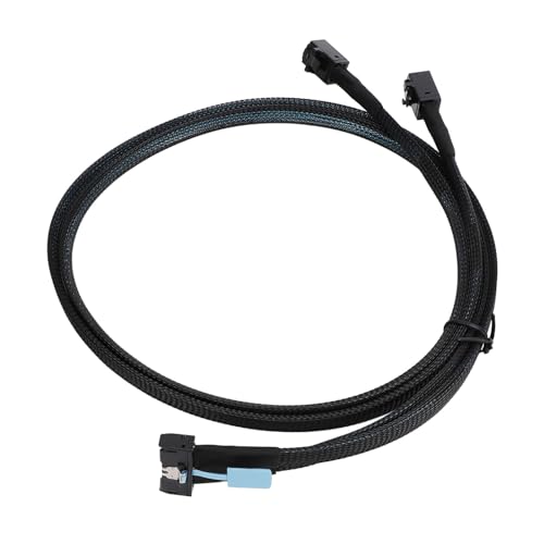 Wakects 8i Bis 2 SFF 8643 Kabel, Datenübertragung Bis zu 32 GT/s, Kompaktes Design für Hochbandbreitenanwendungen, Ideal für die Big -Data -Übertragung. Stecker: McIO 8i 2xSFF 8643, Länge: 80 Cm, von Wakects