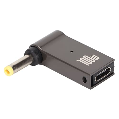 Wakects Adapter USB Typ C Buchse auf DC Stecker 4,0 x 1,7 mm, tragbarer PD-Adapter, 100 W Typ C Buchse Eingang auf DC-Adapter für Laptop mit 4,0 x Ladeanschluss von Wakects