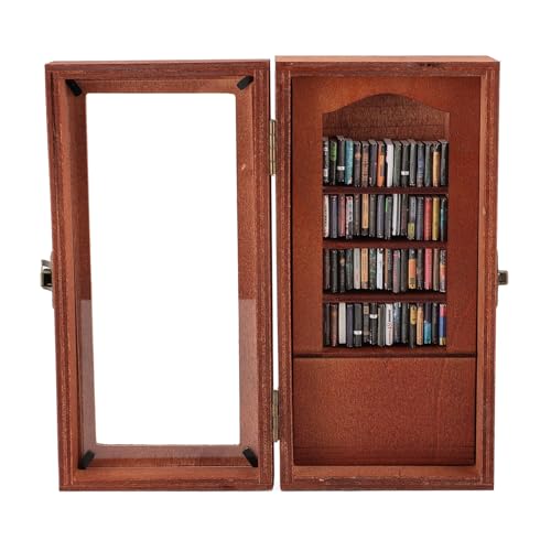 Wakects Anxiety Relief -Bücherregal, Stressabbau, Simulierte Bücher, Vielseitiges Nutzungsdekor, Künstlerisches Ambiente, Massivholzverzierung, Ideal für Lernräume, Wohnzimmer, Büros und Kaffee von Wakects