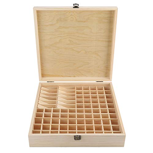 Wakects Aromatherapie Box,Aufbewahrungsbehälter für ätherische Öle Holz Aromatherapie -Box für 87 Steckplätze ätherischen Ölen Kiste Duftöle Display Ständer Wakects Aromatherapie Box,Aufbewahrungsbehälter für ätherische Öle Holz Aromatherapie -Box für 87 Steckplätze ätherischen Ölen Kiste Duftöle Display Ständer von Wakects