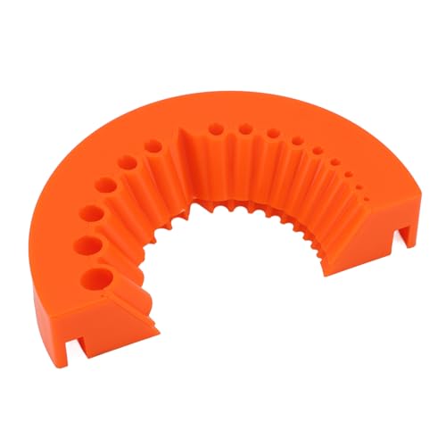 Wakects Bohrer -Bit -Schleifwerkzeug, Bohrer Bitscharfer ABS Mehrzweck Mehrgrößenkompatible Tragbar für Carbid Bits (ORANGE) von Wakects