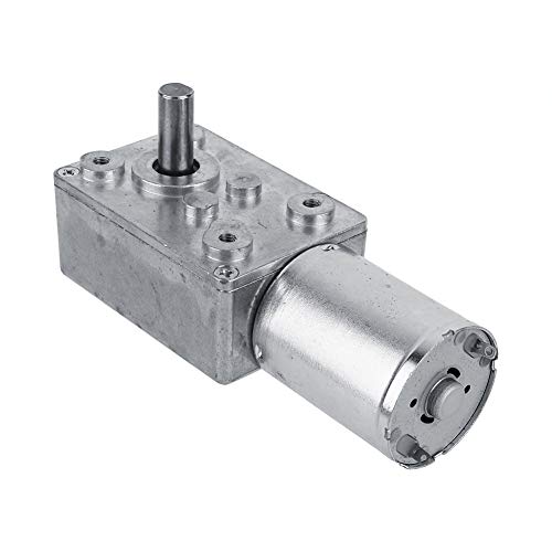 Wakects DC 12V High Reversible Reduction Elektromotor High Schneckengetriebemotor Getriebe Schneckengetriebemotor Untersetzungsmotor(62 tr/min) von Wakects