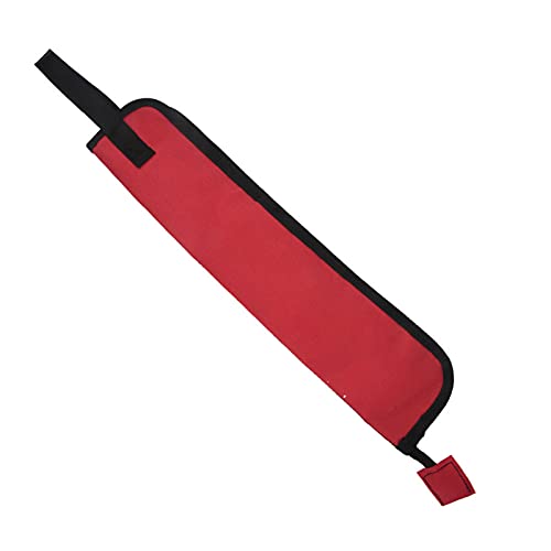 Wakects Drumstick-Tasche mit Außentasche, Standard-Nylon-Stick-Tasche mit Tragegriff und Boden-Tom-Haken, Innen 2 Schlitze für Drumsticks, Wasserabweisendes Nylon(Rot) von Wakects