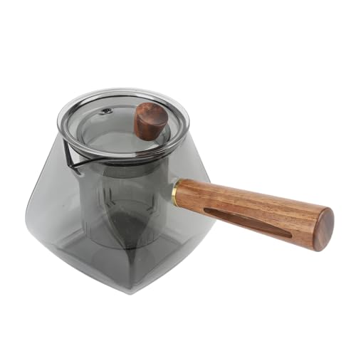 Wakects Effiziente Teefiltration Wasserabteilung Teekanne, Einfache Wartung, Präzise Gussdesign, Bequemer ästhetischer Griff für 500 Ml Glasbraukesselkessel von Wakects