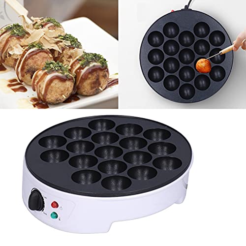 Wakects Elektrische Takoyaki-Maschine 18 Löcher 750 W Non-Stick Küchen Elektrische Maschine zweiseitige Heizung für die Herstellung Japanischer Takoyaki (#2) von Wakects