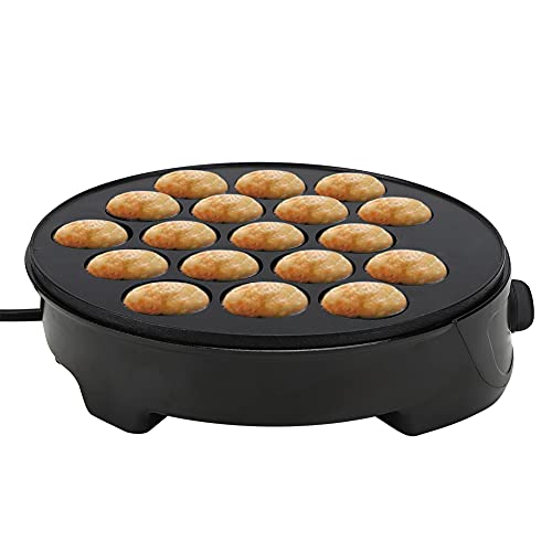 Wakects Elektrische Takoyaki-Maschine 18 Löcher Non-Stick Küchen Elektrische Maschine für die Herstellung Japanischer Takoyaki,4cm Öffnung 50-60HZ(EU) von Wakects