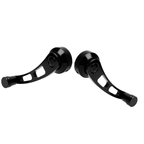 Wakects Fenstergriff 2PCS Legierungster Fenster Kurbel Riser Wickler Leicht zu Installieren Einzigartiges Design mit 8 Zubehör 12 Schrauben für Klassiker -Auto -Austausch (BLACK) von Wakects