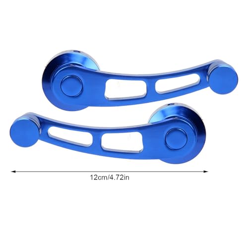 Wakects Fenstergriff 2PCS Legierungster Fenster Kurbel Riser Wickler Leicht zu Installieren Einzigartiges Design mit 8 Zubehör 12 Schrauben für Klassiker -Auto -Austausch (BLUE) von Wakects