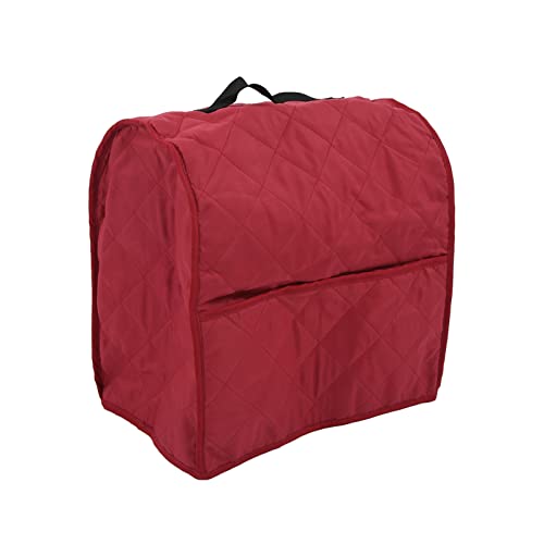 Wakects Food -Mixer -Abdeckung mit Quilted Mixer, Polyestermaterial, Geräumiger Taschenlager, mit Benutzerfreundlichem Griff Design für Einfache Trage (WINE RED) von Wakects