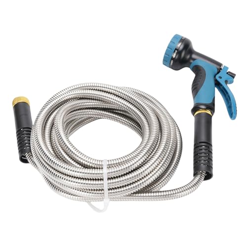 Wakects Gartenschlauch und Sprühgerät, Metallgehäusegartenschlauch Zum Reinigen Wakects Gartenschlauch und Sprühgerät, Metallgehäusegartenschlauch Zum Reinigen von Wakects