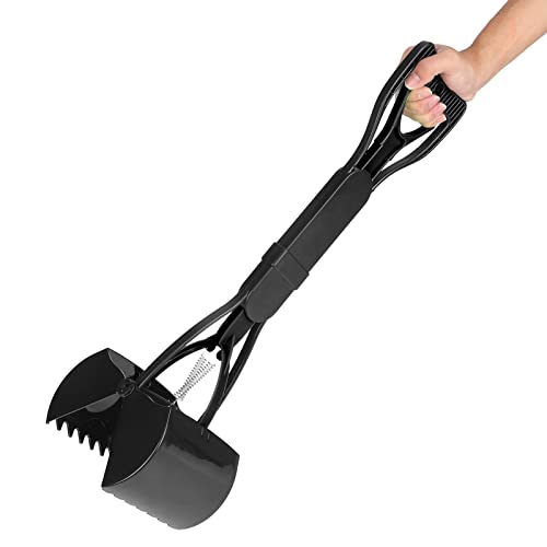 Wakects Hundeschaufel mit langem Griff, Haustierschaufel, Tragbarer Hundeschaufel für Hunde, Hundekot oder Haustiere, 60 cm (Schwarz) von Wakects