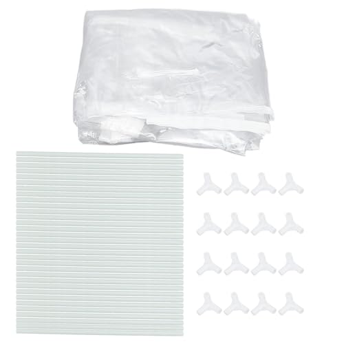 Wakects Kleines Gewächshaus mit PVC -Abdeckung Tragbares Transparentes PVC -Garten -Gewächshaus für Pflanzen Innen Im Freien 30 X 30 X 125 cm Sonnenschutz Easy Montage von Wakects