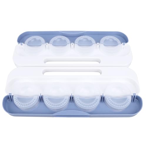 Wakects Knödelhersteller, Schnelles Manuelles Schaltwerkzeug, 8 in 1 Knödelhersteller Press Benutzerfreundlicher Uniformform Dumpling Press mit Sprühflasche, Zeitlich Sparsam, (hellblau) von Wakects