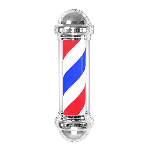 Wakects LED Barber Pole,Professionelle Friseurstange, 92CM, helle und drehbare Friseurstange für Friseur, LED-Wandleuchte für Salon, 4W von Wakects