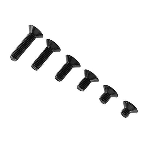 Wakects Legierungstahl Sechskantbuchse, 150pcs M3 Bolzen Nuts Waschmaschinen -Sortiment -Kit -Reparaturwerkzeug für Geräte Möbel (C: Flacher Kopf) von Wakects