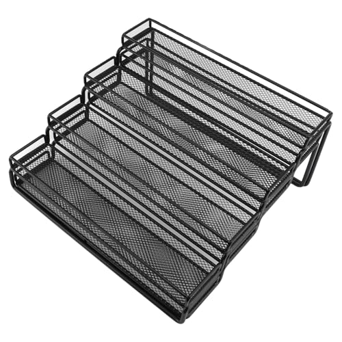 Wakects Metallrahmenstruktur, Leicht zu Transportieren und Aufzustellen, Erweiterbare und Trennbare Mehrzweck -Purpose, Schwarzes Räume für Schrank, 4 Stockwerke Trennbarer Organizer Pullable, Schrank von Wakects