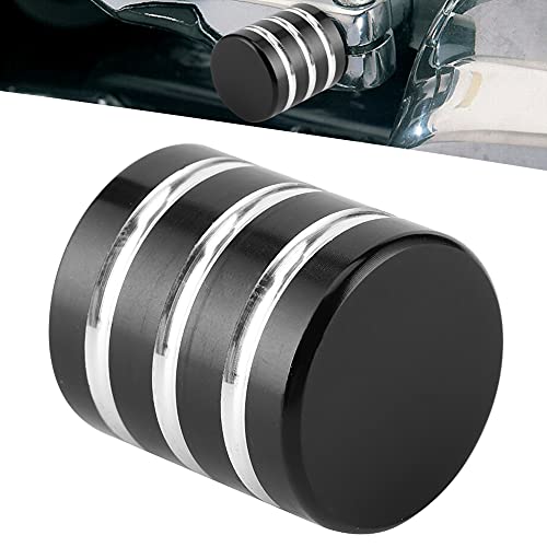 Wakects Motorradabsatzschieber-Eliminatorkappe Aluminium Die-kaste Polnisch Chrom-Oberfläche für FLHT FLHR FLHX CVO 1980-2019 mit Trike FXR Mid-Control Forward Controls (Silberschwarz) von Wakects
