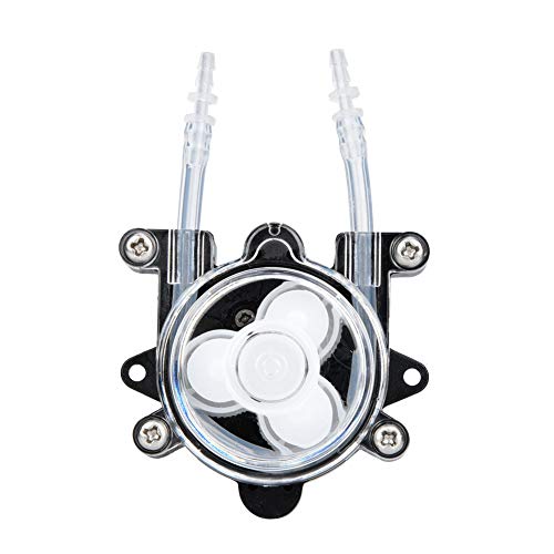 Peristaltikpumpe, Mini-Peristaltikpumpe DC 12 V Peristaltische Flüssigkeitspumpe Bio-Engineering Labor Biochemische Pumpe Mini-Tropfdosierpumpe für Kontrollierten Durchfluss(2 * 4 (Rohr)) von Wakects