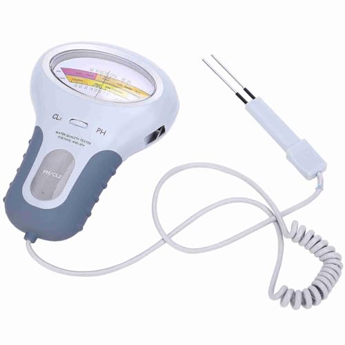 Wakects Pool Tester, PC-102 CL2 Spa-Wasserqualitätsanalysator Schwimmbad PH-Meter mit Sonde für Familiengeeignete Pools und Spas von Wakects