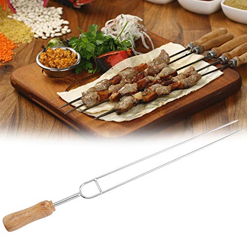 Wakects Premium -Edelstahl -BBQ Gabel, Ideal für Hühnerflügel oder Würste, Vielseitiges Werkzeug für das Grillen Im Freien, Hochtemperaturfestigkeit, Einfache Wartung mit Glatte Oberfläche, von Wakects
