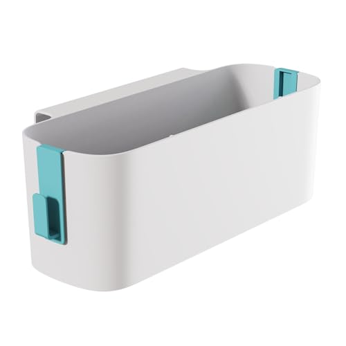 Wakects Raumsparende Nachtregal mit Haken für Etagenbetten, Organisieren Bücher, Telefone, Gläser, ABS -Plastikhänge, Passt die Schienenbreite Unter 3 cm (Green) von Wakects