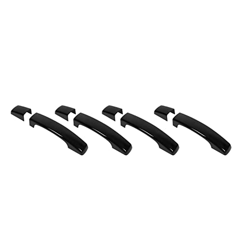 Wakects Schwarzes Glänzendes Außen-Türgriff-Deckungs-Kit mit Verbesserung des Autos, Einfache Installation für 4 LR4 2010-2016. Material: Premium -ABS, Hohe Temperatur von Wakects