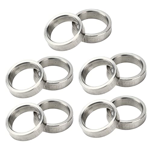 Wakects Stahlabstandsscheibe aus Edelstahl, 10pcs 12mm ID 15mm OD Metallscheibe Waschmaschinen -Flachwaschanlage für das Wellenlager (3515-0015-0040) von Wakects