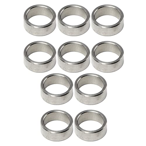 Wakects Stahlabstandsscheibe aus Edelstahl, 10pcs 12mm ID 15mm OD Metallscheibe Waschmaschinen -Flachwaschanlage für das Wellenlager (3515-0015-0060) von Wakects