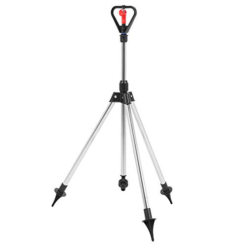Wakects Stativwassersprinkler, Garten 360 Grad Einstellbarer Rasenstativ -Bewässerungssprinkler für Patio Lawn Garden von Wakects