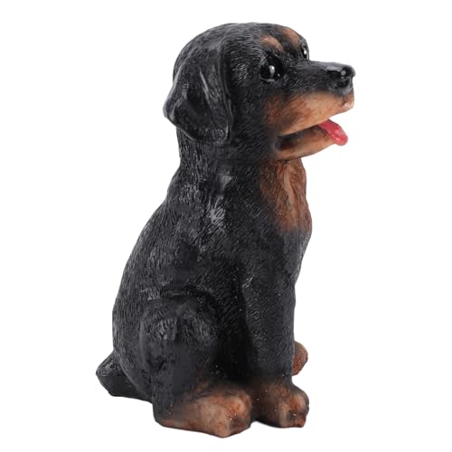 Wakects Süße Kleine Hunddesktop -Origination, Ideale Niedliche Sitzende Hundefigur für Schlafzimmer Balkone Bücherregale, 3,15 X 3,23 X 5,51in Ronaway Hund Ornament von Wakects