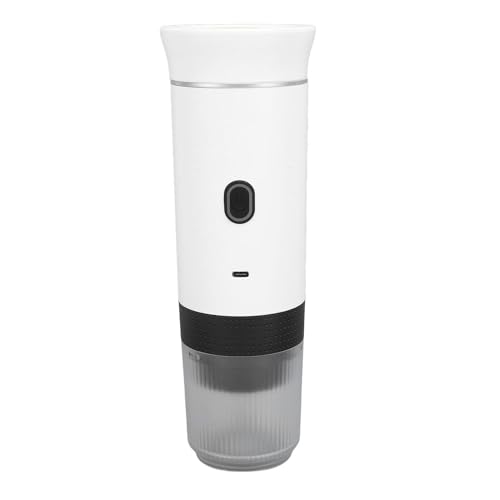 Wakects Tragbare Elektrische Kaffeemaschine, Espressomaschine mit Einer Knopfkapsel mit 2500-mAh-Akku, Kompakt und Leicht zu Tragen, Genießen (WHITE) von Wakects