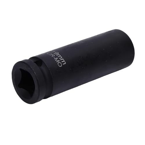 Wakects Überlegene Festigkeit, Dünne Wand -Tiefe Sockel -Set, 19 Mm, Verhindern Rundung, 6 Punkte, Antriebsradschutz Aufprall Steckdose, Zuverlässige Leistung, Langlebige Konstruktion, Vielseitig von Wakects