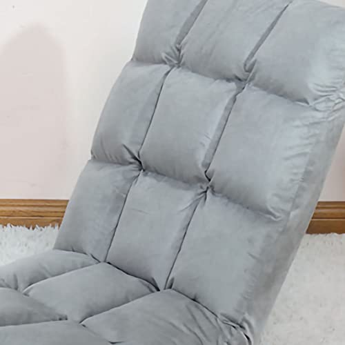 Wakects Verstellbare Bodensitzsofa Stuhl Weiche und Bequeme Sitzplätze Abnehmbar Waschbares Design PP Baumwollfüllung Ergonomisch (Grey) von Wakects