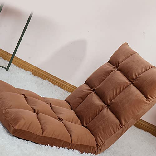 Wakects Verstellbare Bodensitzsofa Stuhl Weiche und Bequeme Sitzplätze Abnehmbar Waschbares Design PP Baumwollfüllung Ergonomisch (Kaffee) von Wakects