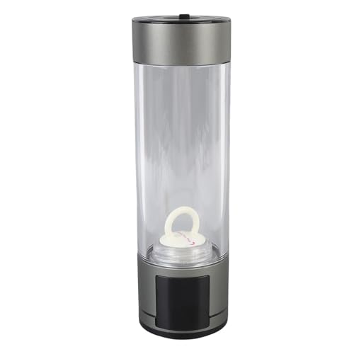 Wakects Wasserstoffwasserflasche, 5 V 400 Ml 2 Modi 6/12 Minuten Wasserstoffgenerator Tragbarer Wasser -Ionisator -Wassermaschine für Sport, Zuhause, Büro, Alltag, Zwei Modi, die für Verschiedene von Wakects