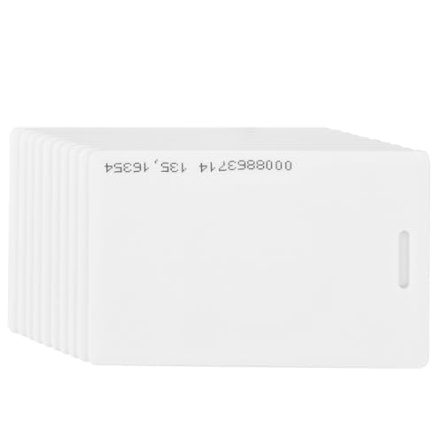 Wakects Zugangskarte, Lesedistanz 5-10 cm Sicherheit 10pcs Beschreibbare Zugangskarte für die Proximity Door Control Office Home School von Wakects