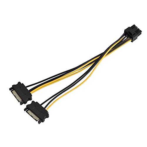 Wakects to PCI-E-Stromadapterkabel, Einfache Installation, Verbesserung des Grafikkartenleistung, das Design von Premium-Qualität, 20 Cm/40 Cm Enthalten (#1) von Wakects