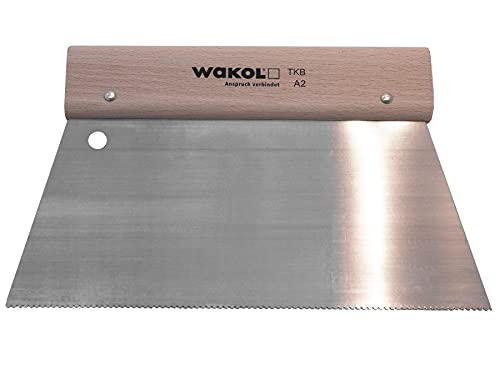 WAKOL Zahnspachtel Trapezspachtel TBK A2 Spachtel Gezahnt 25cm Breit von WAKOL