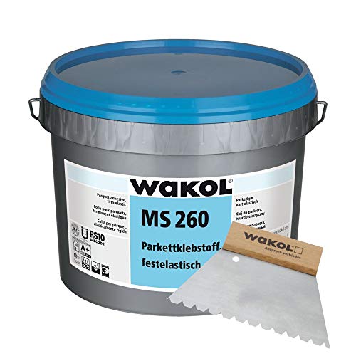 Wakol MS 260 Parkettkleber, 18 kg inkl. Wakol Zahnspachtel TKB B13 von Wakol