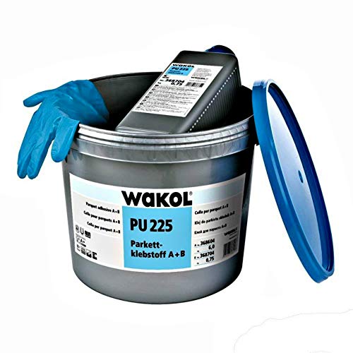 Wakol PU 225 Parkettklebstoff A/B 10kg, 2-komponentige Polyurethanklebstoff von Wakol